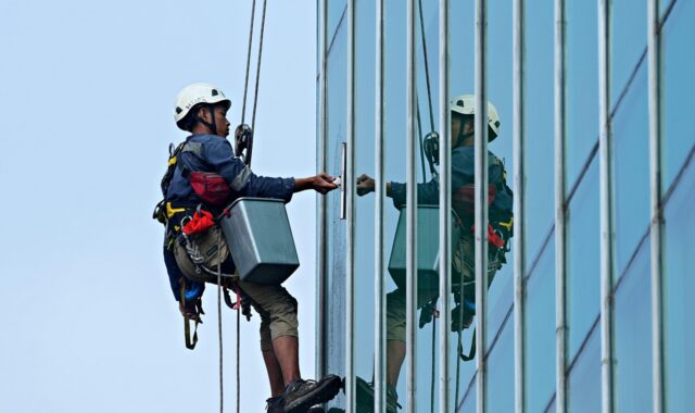 glass cleaner, worker, man, construction, building, worker, worker, worker, worker, worker
