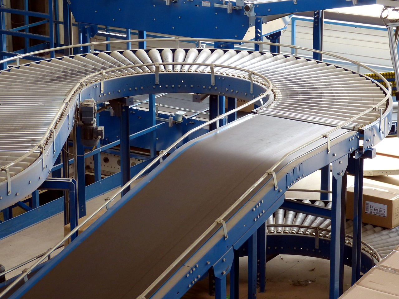 factory, plant, industrial hall, nature, logistics, trade, transport, warehouse, shelf, factory building, conveyor belt, tape