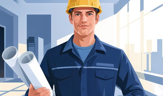 architect, hard hat, blueprints, construction, workwear, engineering, man, building design, office, architecture, interior design, modern, professional, industry, design, projects, engineer, experienced, work, modernization