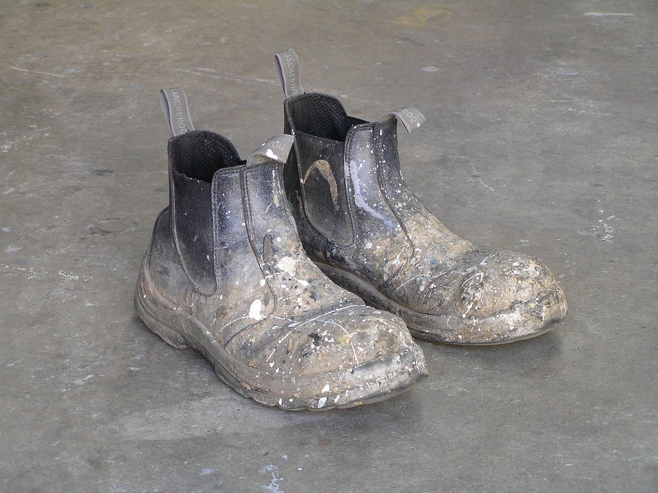 boots, shoes, work, concrete, dirty, workwear, labourer, gray work, gray shoes, boots, boots, boots, boots, boots, dirty, workwear