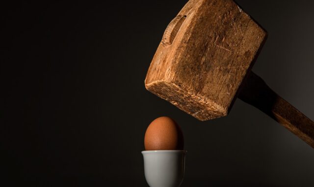egg, hammer, hit, beat, fragile, vulnerable, threaten, fear, intimidate, force, scare, frighten, coerce, aggression, power, attack, conflict, brutal, coercion, cruel, pounding, anger, smash, blow, shatter, hostile