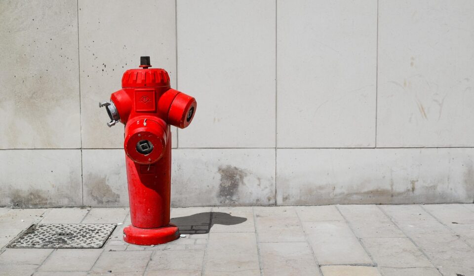 fire, hydrant, water, emergency, safety, protection, red, equipment, danger, hose, pressure, pipe, metal, rescue, security, city, firefighter, prevention, plug, color, street, gray fire, gray street, gray security, gray emergency, nature, gray safety, gray color, gray metal