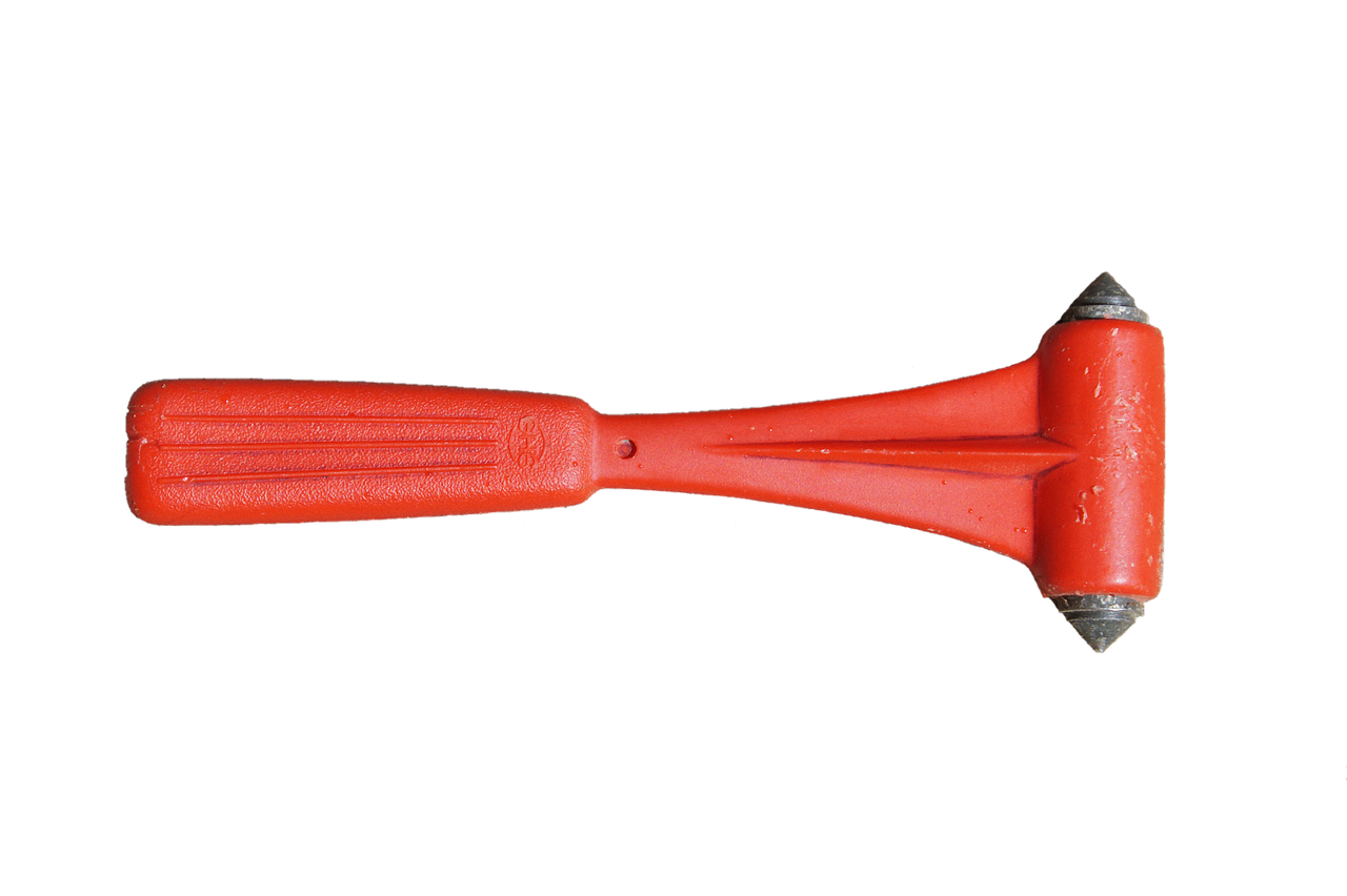 rescue hammer, emergency hammer, hammer, hit, break the glass, save, accident, rescue, cropping, cutting out, cut out, isolated